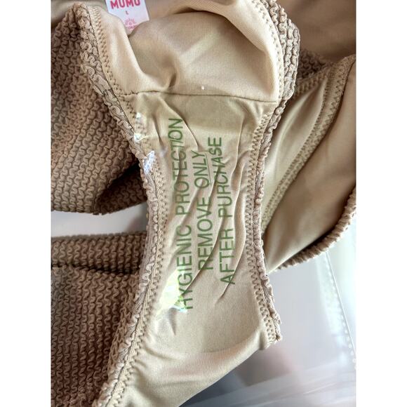 Show Me Your Mumu Del Rey Bikini Bottom in Latte L NWT - Picture 7 of 8
